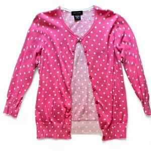 Vintage Pink Polka Dot Cardigan